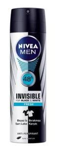 Nivea Men Deo Sprey Invisible B&W Fresh 150 ml Erkek - Nivea
