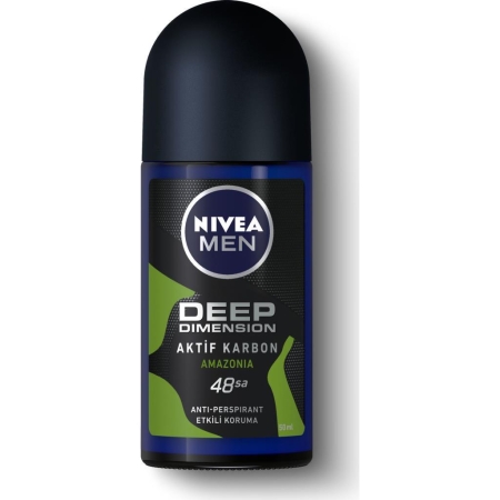 Nivea Men Roll-On Deep Dimension Aktif Karbon Amazonia 50 ml