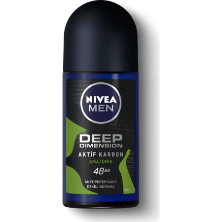 Nivea Men Roll-On Deep Dimension Aktif Karbon Amazonia 50 ml - 1