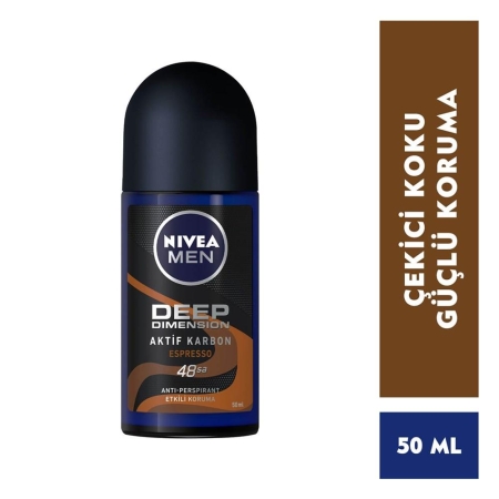 Nivea Men Roll-On Deep Dimension Aktif Karbon Espresso 50 ml