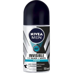 Nivea Roll-on Men Invisible For Black&White Fresh 50 ml - Nivea