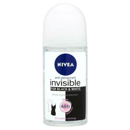 Nivea Roll-on Women Invisible Black&White Clear 50ml - 1