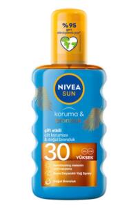 Nivea Sun SPF30 200 ml Koruma&Bronzluk Arttırıcı Güneş Yağı - Nivea