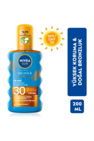 Nivea Sun SPF30 200 ml Koruma&Bronzluk Arttırıcı Güneş Yağı - 6