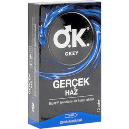 Okey Gerçek Haz Prezervatif 12li - 1