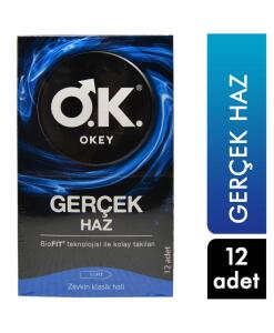 Okey Gerçek Haz Prezervatif 12li - 2