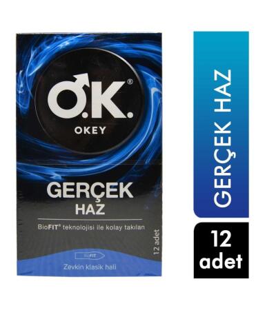 Okey Gerçek Haz Prezervatif 12li - 2