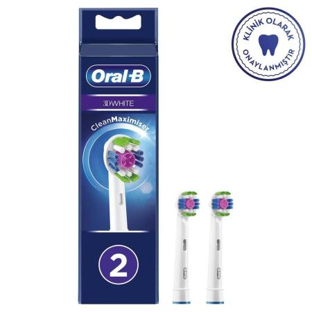 Oral-B 3DWhite CleanMaximiser 2li Yedek Başlık - 1