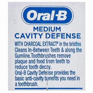 Oral-B Cavity Defense Derin Temizlik+Leke Çıkarma Kömür Özlü Diş Fırçası Orta - 4