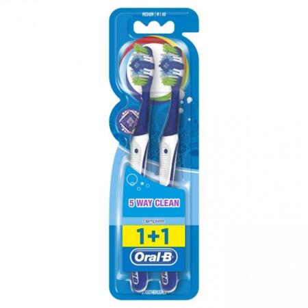 Oral-B Complete 5 yönlü Temizlik Diş Fırçası 40 Orta 1+1 - 7
