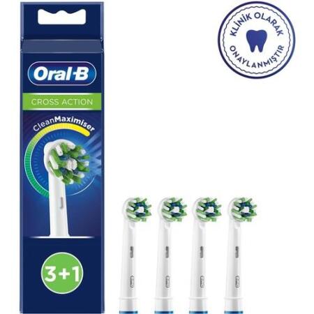 Oral-B Cross Action CleanMaximizer 3+1 Yedek Başlık - 1
