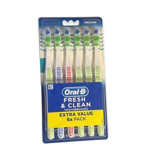 Oral-B Fresh and Clean Diş Fırçası Asorti Orta 6lı - Oral-B