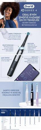 Oral-B iO 4 Şarjlı Diş Fırçası - Mat Siyah - 2