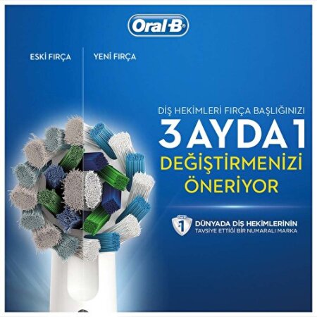 Oral-B Pro 1 500 Cross Action Şarj Edilebilir Diş Fırçası D16.513.1U - 6