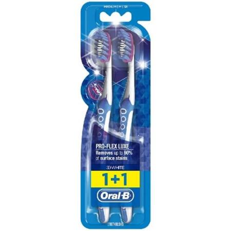 Oral-B Pro Flex Luxe 3D White Medium 2li Diş Fırçası - 1