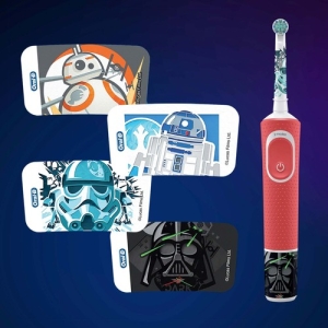Oral-B Star Wars 3+ Ekstra Yumuşak Şarj Edilebilir Diş Fırçası D100.413.2K - Thumbnail