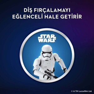 Oral-B Star Wars 3+ Ekstra Yumuşak Şarj Edilebilir Diş Fırçası D100.413.2K - 6