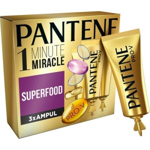 Pantene Ampul 1 Dakikada Mucize Superfood 3x15 ml - Pantene