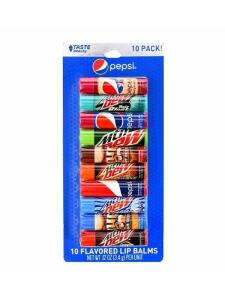 Pepsi 10 Flavored Lip Balms - Pepsi