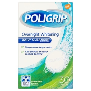 Poligrip Gece Boyu Protez Temizleme 30 Tablet Over - Poligrip