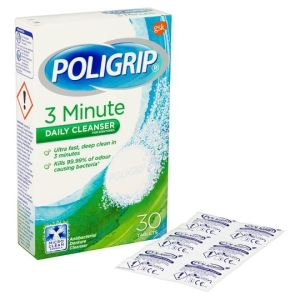 Poligrip Protez Temizleme 3 Dakika 30 Tablet - Poligrip