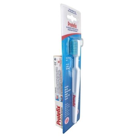 Protefix Yapıştırıcı Krem 47 gr+Protez Diş Fırçası İki Başlıklı - 2