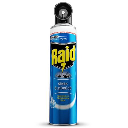 Raid Sinek Öldürücü Sprey 300 ml Sivrisinek ve Karasineklere Karşı - 1