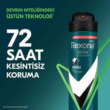 Rexona Men Deo 150 ml Mint Fresh Invisible 72 Saat Kesintisiz Koruma - 4