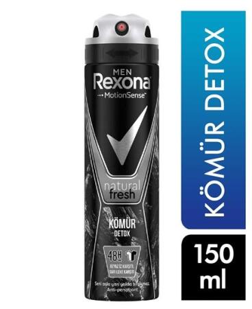 Rexona Men Deo 150 ml Natural Fresh Kömür Detox - 1