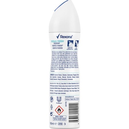 Rexona Women Deo 150 ml Ocean Fresh 0% Alüminyum 48 Saat - 4