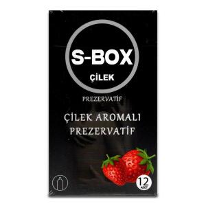 S-Box Çilek Aromalı Prezervatif 12li - S-BOX