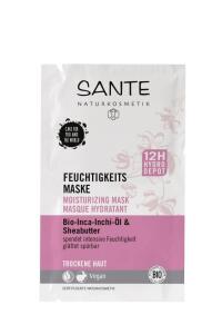 Sante Organik Nemlendirici Maske Pembe 2x4ml Inca Inchi Yağı ve Shea Yağı - Sante Naturkosmetik