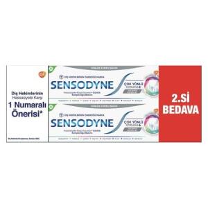 Sensodyne Çok Yönlü Koruma Diş Macunu Gelişmiş Beyazlık 50ml 1+1 - Sensodyne