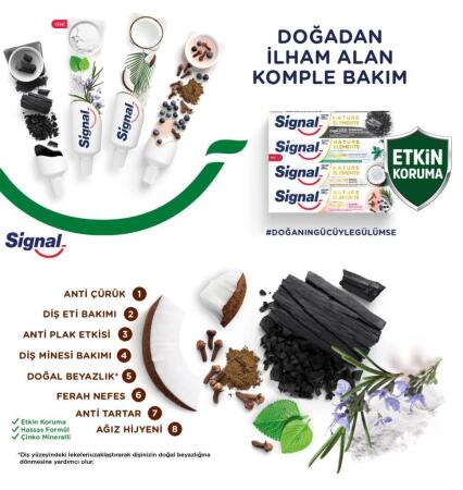 Signal Nature Elements Kömür Diş Macunu 75 ml - 2