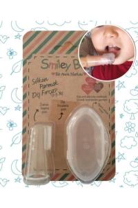 Smiley Baby Şeffaf Saklama Kaplı Parmak Fırça - Smiley Baby