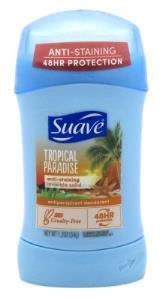 Suave Tropical Paradise 48-Hour Antiperspirant&Deodorant Stick 34 gr (1.2 o - Suave