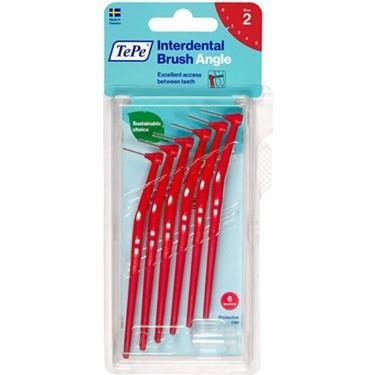 Tepe Ara Yüz Fırçası Red 0,5 mm 6lı Angle 2 size - 1