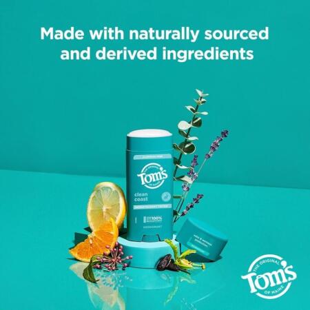 Tom's of Maine Clean Coast Temiz Sahil Deo Stick 92 gr Aluminum Free - 6