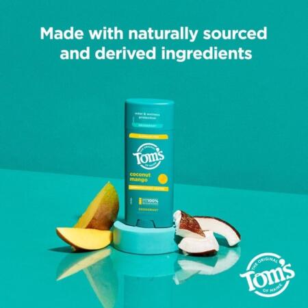 Tom's of Maine Coconut Mango Hindistan Cevizi Mango Deo Stick 92 gr Aluminum Free - 6