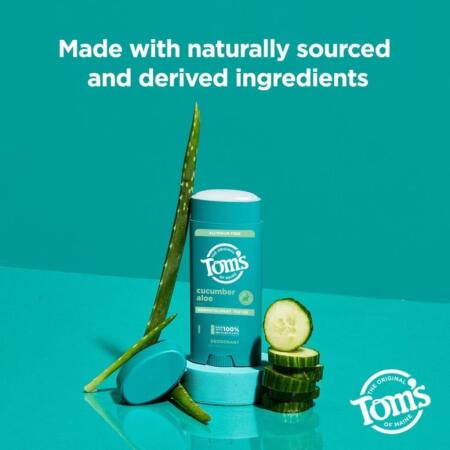 Tom's of Maine Cucumber Aloe Salatalık Aloe Deo Stick 92 gr Aluminum Free - 6