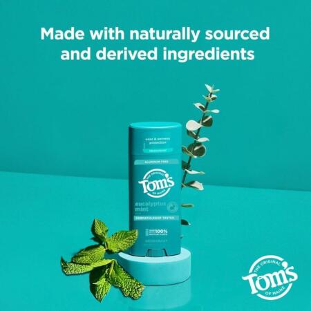 Tom's of Maine Eucalyptus Mint Okaliptüs Nane Deo Stick 92 gr Aluminum Free - 6