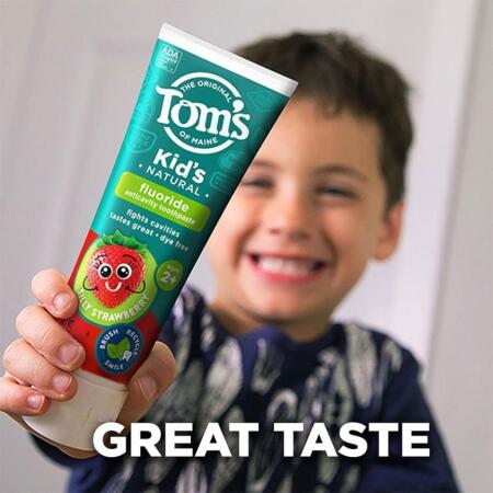 Tom's of Maine Kids Natural Florürlü Çürük Önleyici Çocuk Diş Macunu Şapşal Çilek (Silly Straberry) 144 gr - 3