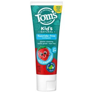 Tom's of Maine Kids Natural Florürsüz Çocuk Diş Macunu Şapşal Çilek (Silly Straberry) 144 gr - Tom's of Maine