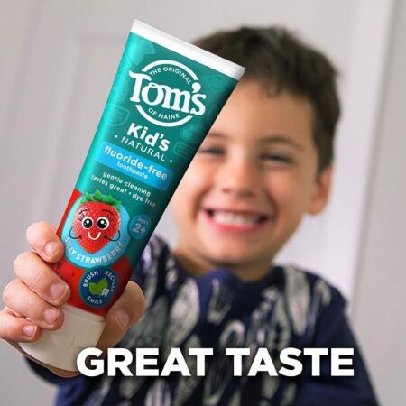 Tom's of Maine Kids Natural Florürsüz Çocuk Diş Macunu Şapşal Çilek (Silly Straberry) 144 gr - 3