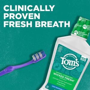 Tom's of Maine Wicked Fresh! Ağız Gargarası Cool Mountain Mint 473 ml - 6