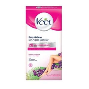 Veet Sir Ağda Bandı 12li Normal Ciltler için - Veet